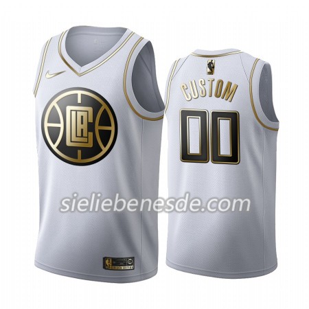 Herren NBA LA Clippers Trikot Nike 2019-2020 Weiß Golden Edition Swingman - Benutzerdefinierte